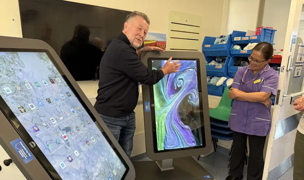 Donation of Digital Tables to Elderly Care - Eastbourne Newspaper