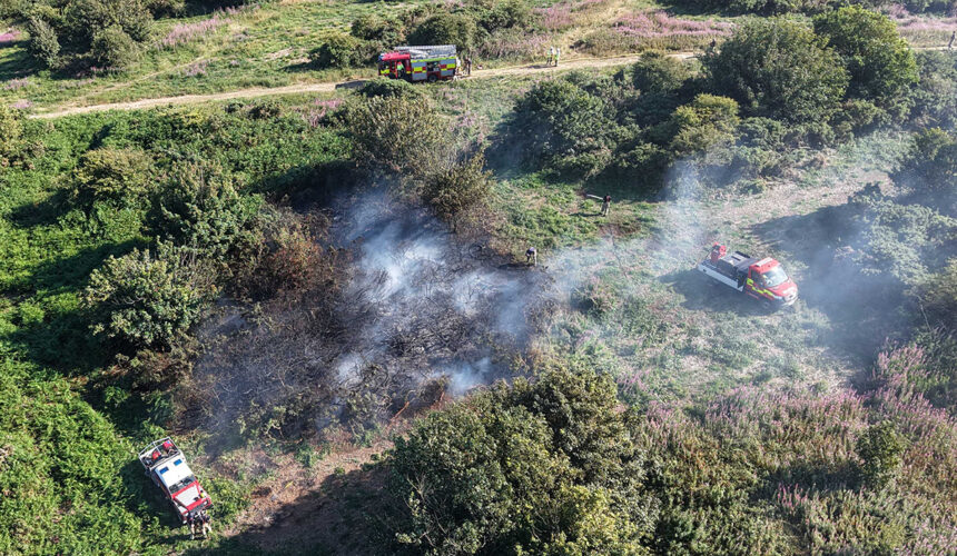 Firefighters tackle large open fire in Eastbourne - Eastbourne Newspaper