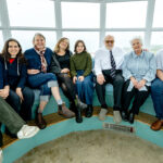 The Shaw and Cullinan Family on the Lantern Room balcony at Belle Tout Lighthouse Bed and Breakfast - Eastbourne Newspaper